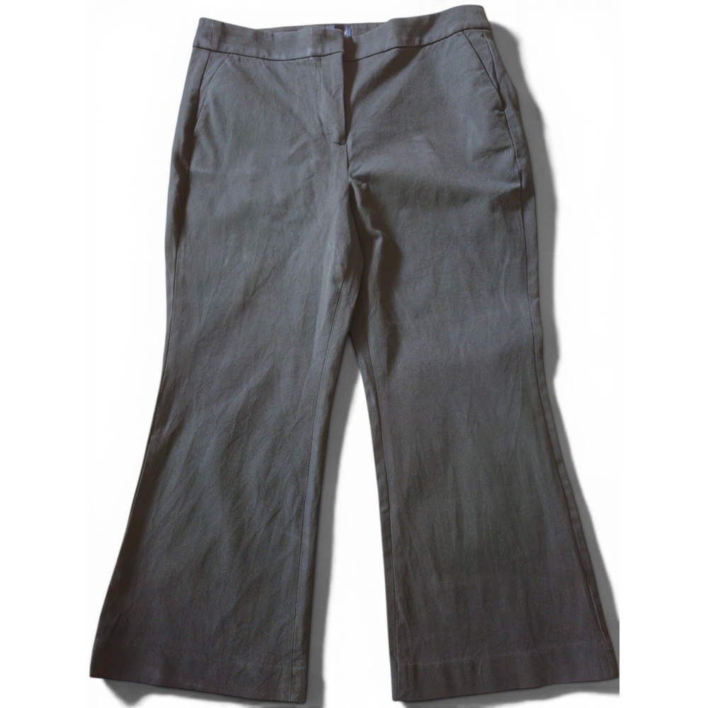 J.Crew Kelsey Flare Pant Women 12 Black Stretch Minimalist Capsule Office Preppy